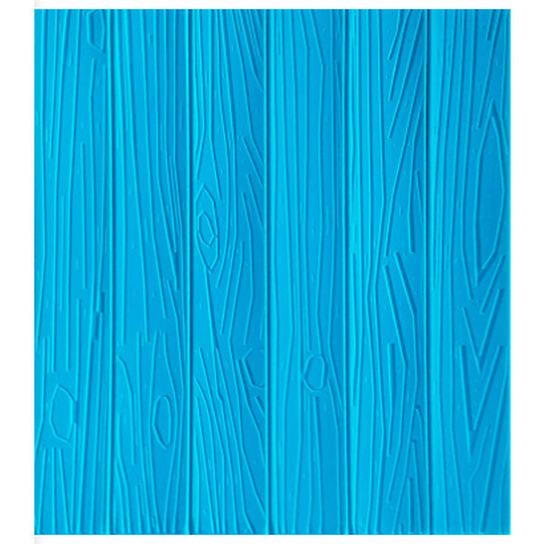 Hot selling waterproof and moisture-proof self-adhesive 3D embossed wood wall sticker wallpaper [embossed wood grain-sea blue] [60cm*70cm*8mm]