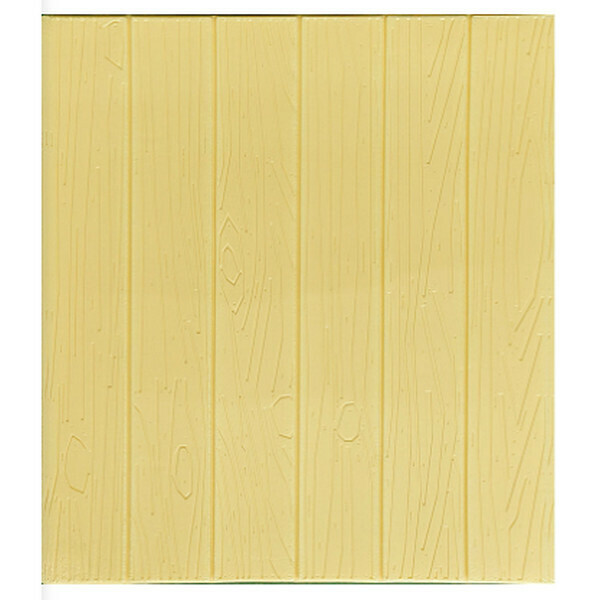 Hot selling waterproof and moisture-proof self-adhesive 3D embossed wood wall sticker wallpaper [embossed wood grain-beige] [60cm*70cm*8mm]