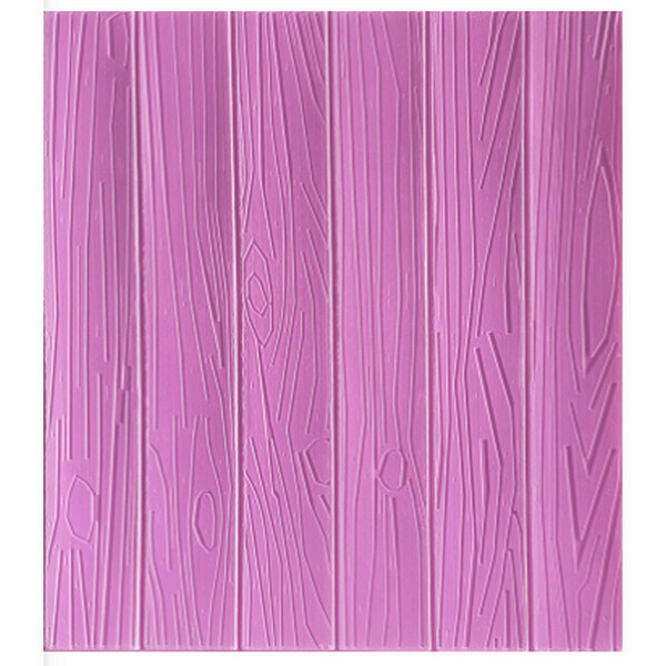 Hot selling waterproof and moisture-proof self-adhesive 3D embossed wood wall sticker wallpaper [embossed wood grain-light purple] [60cm*70cm*8mm]