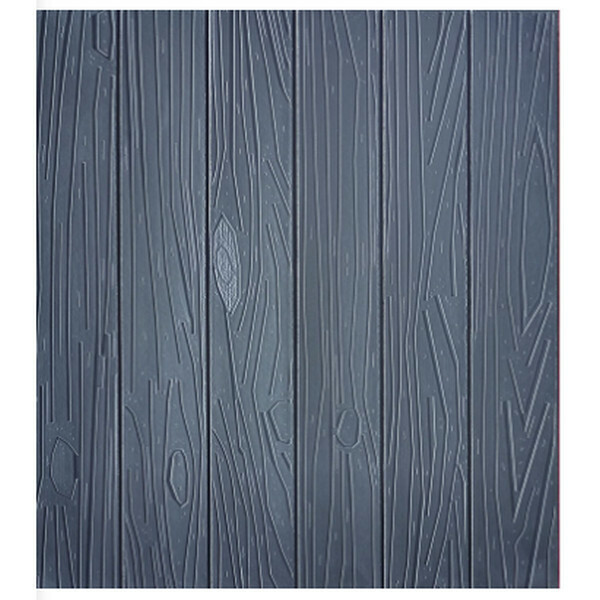 Hot selling waterproof and moisture-proof self-adhesive 3D embossed wood wall sticker wallpaper [embossed wood grain-silver gray] [60cm*70cm*8mm]
