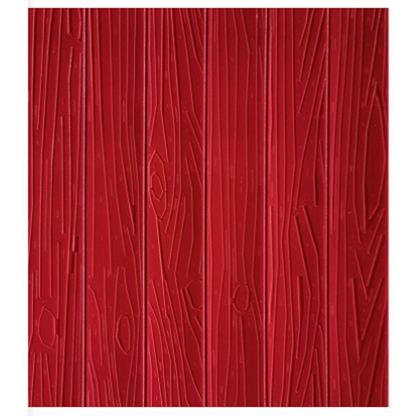 Hot selling waterproof and moisture-proof self-adhesive 3D embossed wood wall sticker wallpaper [embossed wood grain-rose red] [60cm*70cm*8mm]