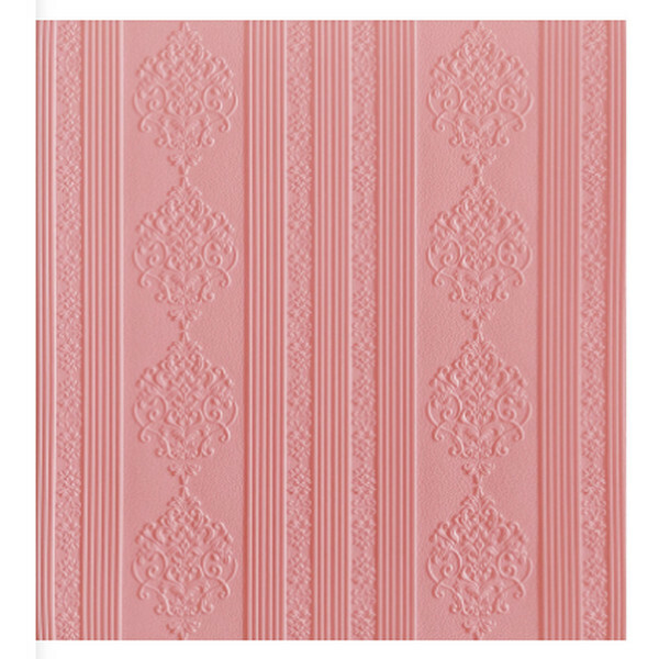 Hot selling waterproof, moisture-proof, shockproof, self-adhesive 3D three-dimensional strong glue European flower wall sticker [Oman flower pink] [70*70cm*5mm]