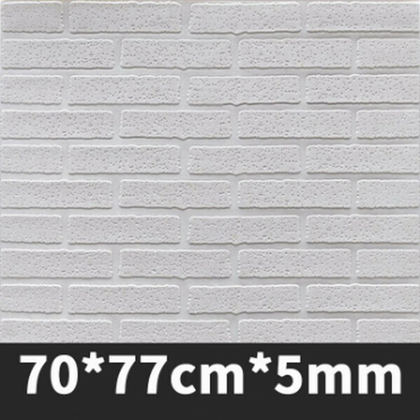 爆款自粘防水防潮軟包墻貼【白色】【70*77cm*5mm】