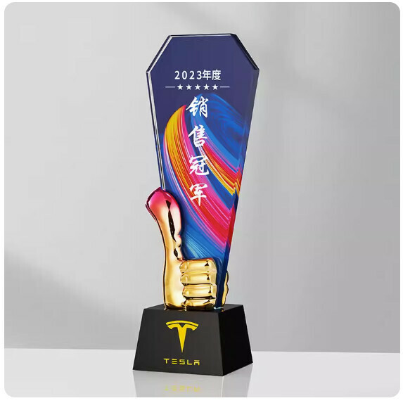 熱推水晶獎杯定制（款式七（下单後聯絡客服確認(字及圖樣）