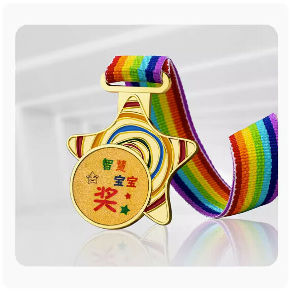 Hotly recommended customization of children's plaque medals (four-pointed star model [optional gold, silver and copper colors] (contact customer service after placing the order to confirm (words and pictures)