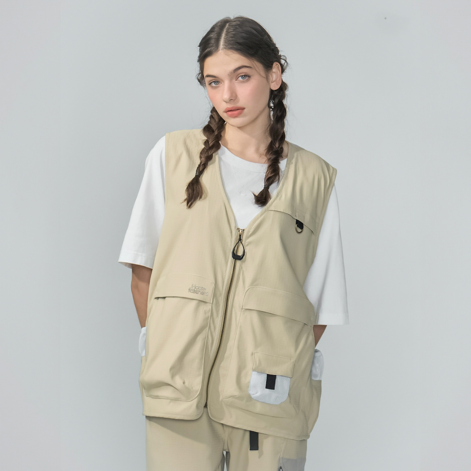 中性透氣超潑水工裝機能露營背心_Cree Vest