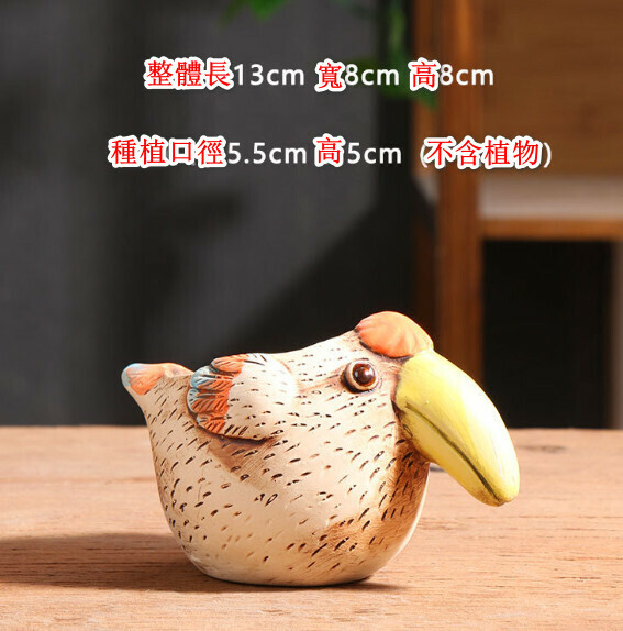 Popular cartoon animal flowerpot [Toucan Toucan]