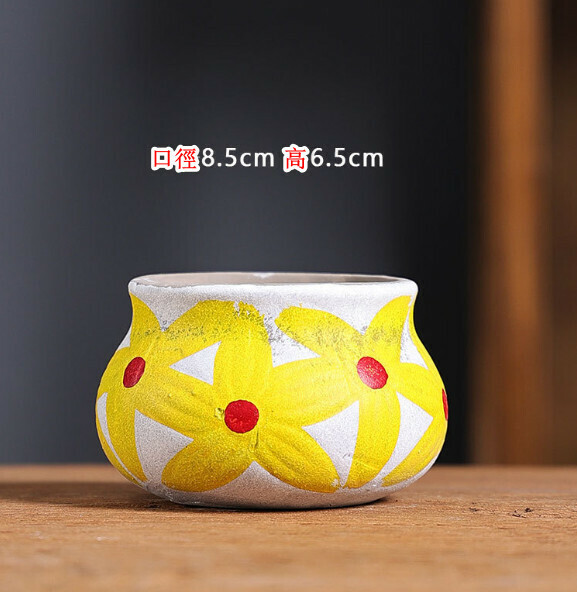 Popular small ceramic flowerpot [Little Mediterranean-03]