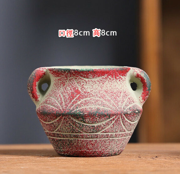 Popular small ceramic flowerpot [Little Mediterranean-17]