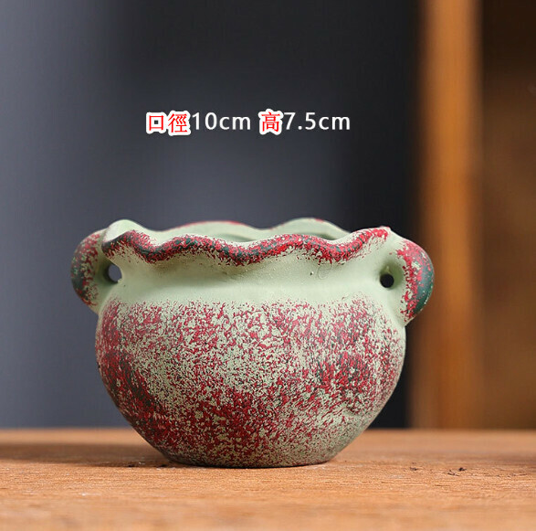 Popular small ceramic flowerpot [Little Mediterranean-15]