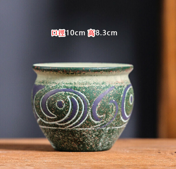Popular small ceramic flowerpot [Small Mediterranean-10]