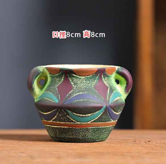 Popular small ceramic flowerpot [Little Mediterranean-07]