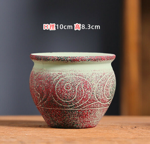 Popular small ceramic flowerpot [Little Mediterranean-12]