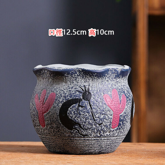 Popular ceramic flowerpot [Style 09] [Plants not included]
