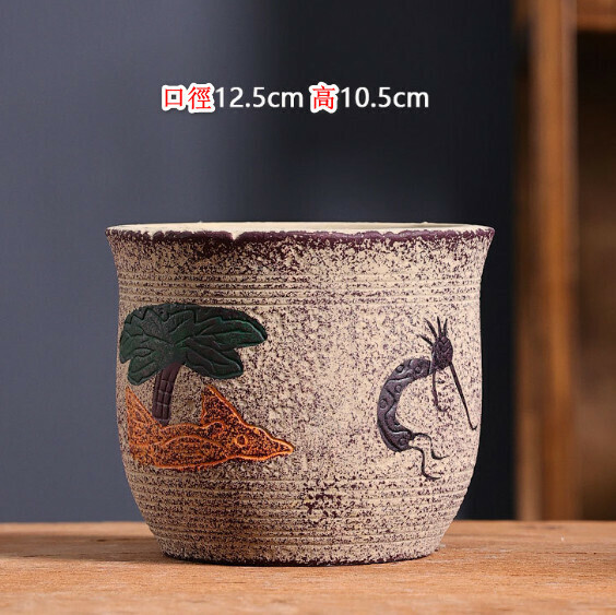 Popular ceramic flowerpot [Style 10] [Plants not included]