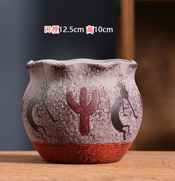 Popular ceramic flowerpot [Style 18] [Plants not included]