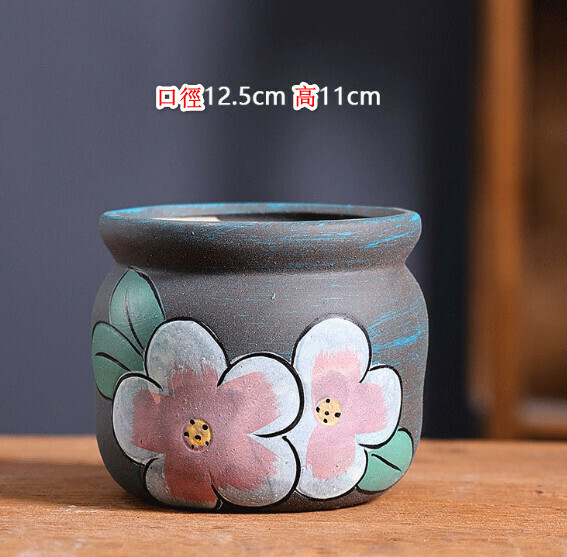 Popular hand-painted ceramic flowerpot [Style 1]