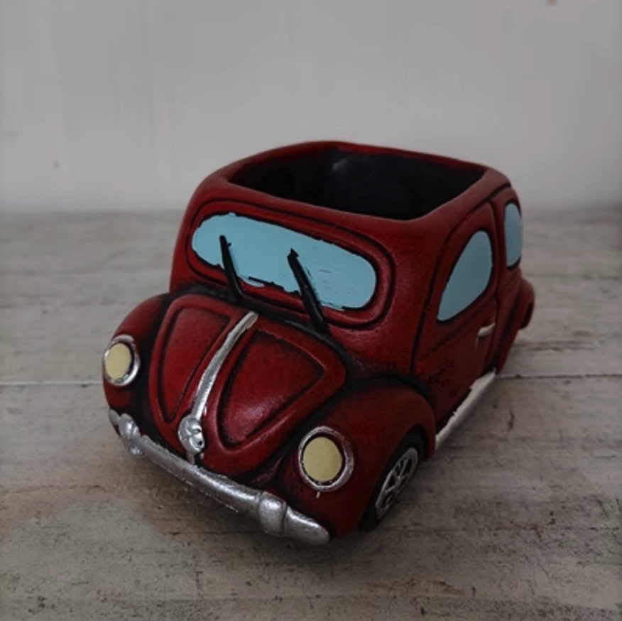Popular car cute succulent flower pot (burgundy)