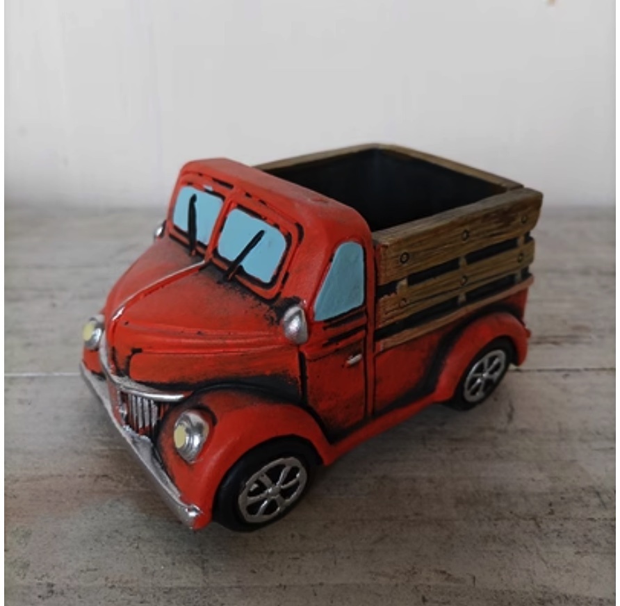 Popular car cute succulent flower pot (orange)