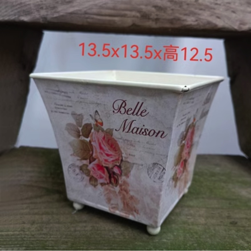 Hot style nostalgic flower and plant flower pots (lotus color - the color is subject to the picture)