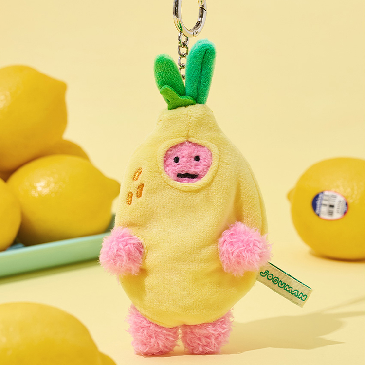 【Joguman】DIPLO LEMONADE 絨毛鑰匙圈 粉色