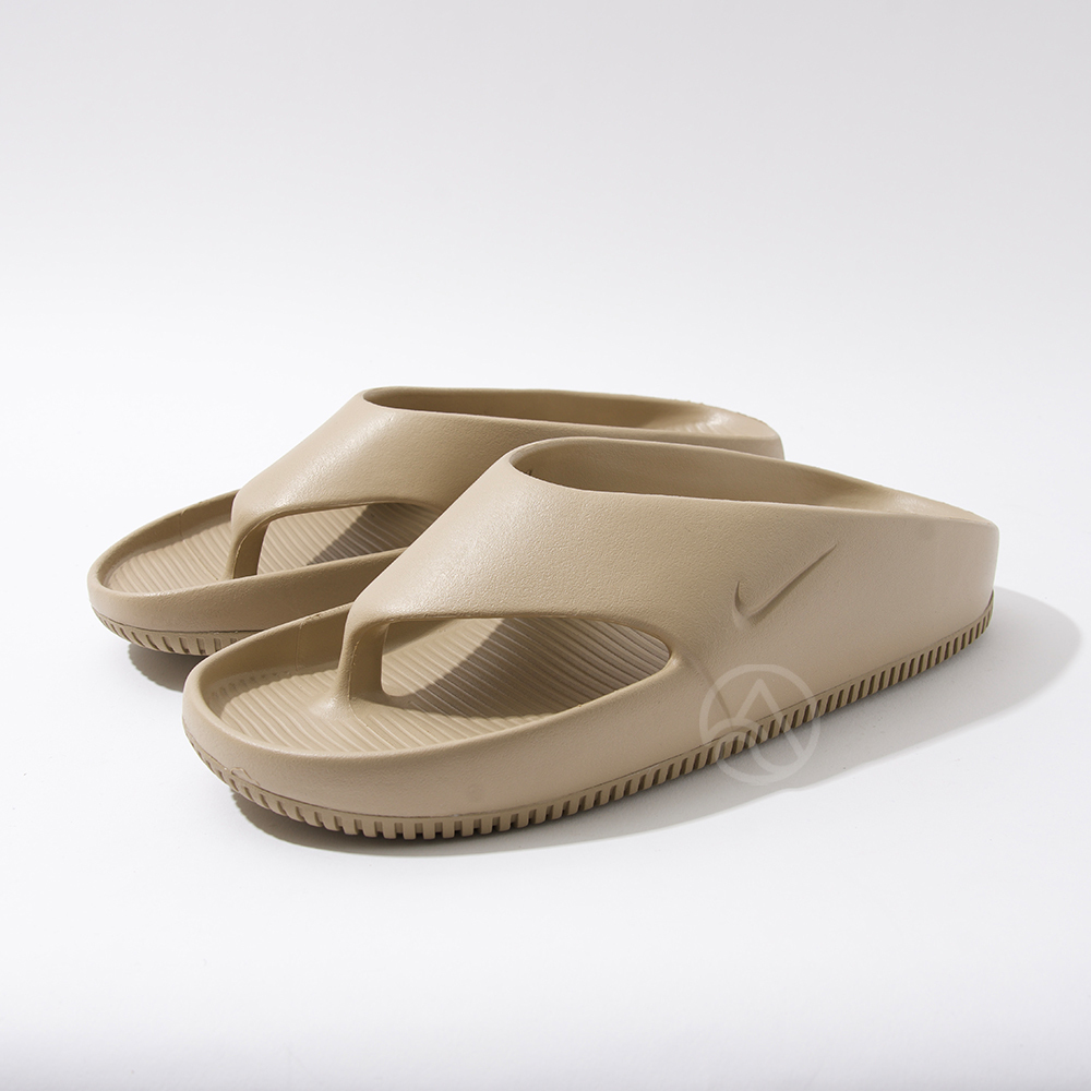 Nike Calm Flip Flop 男 卡其 休閒 簡約 橡膠 回彈 泡棉 運動 拖鞋 FD4119-200