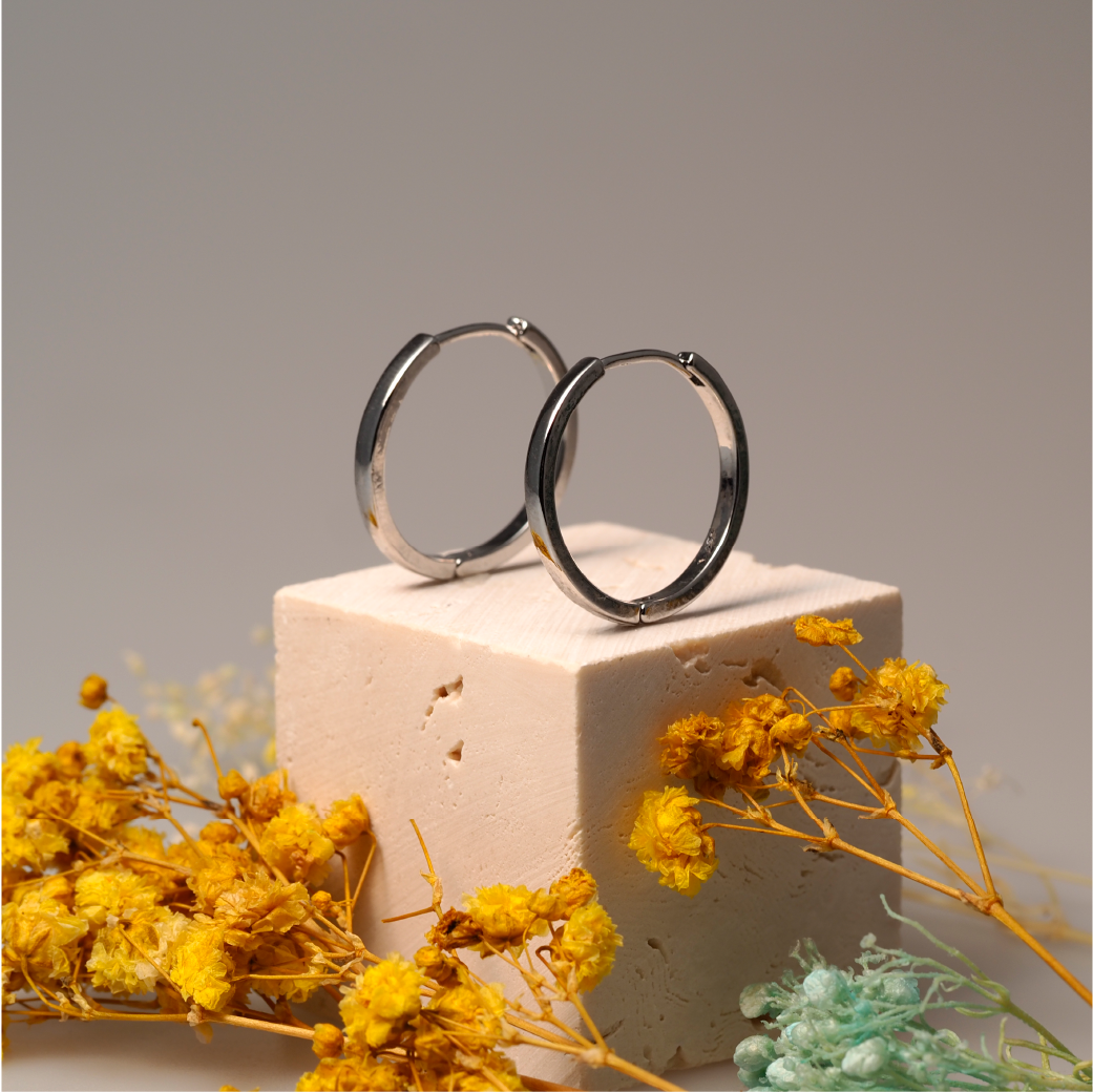 【AOI】妳說簡單嗎-S925純銀環形耳環