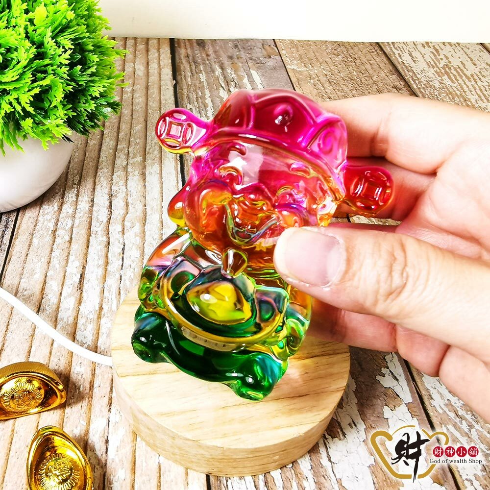 【財神小舖】七彩轉運-財神獻寶擺件