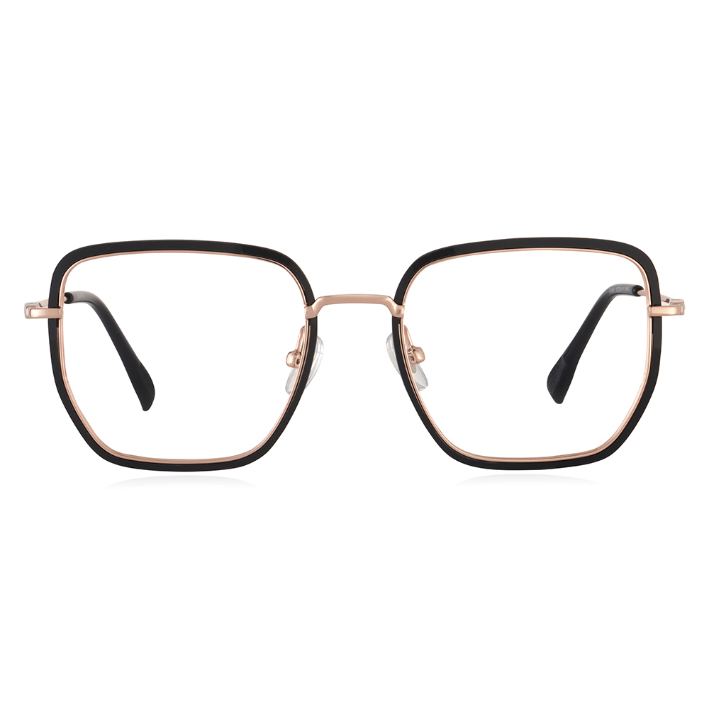 薄荷涼感不鏽鋼方框眼鏡-四色可選