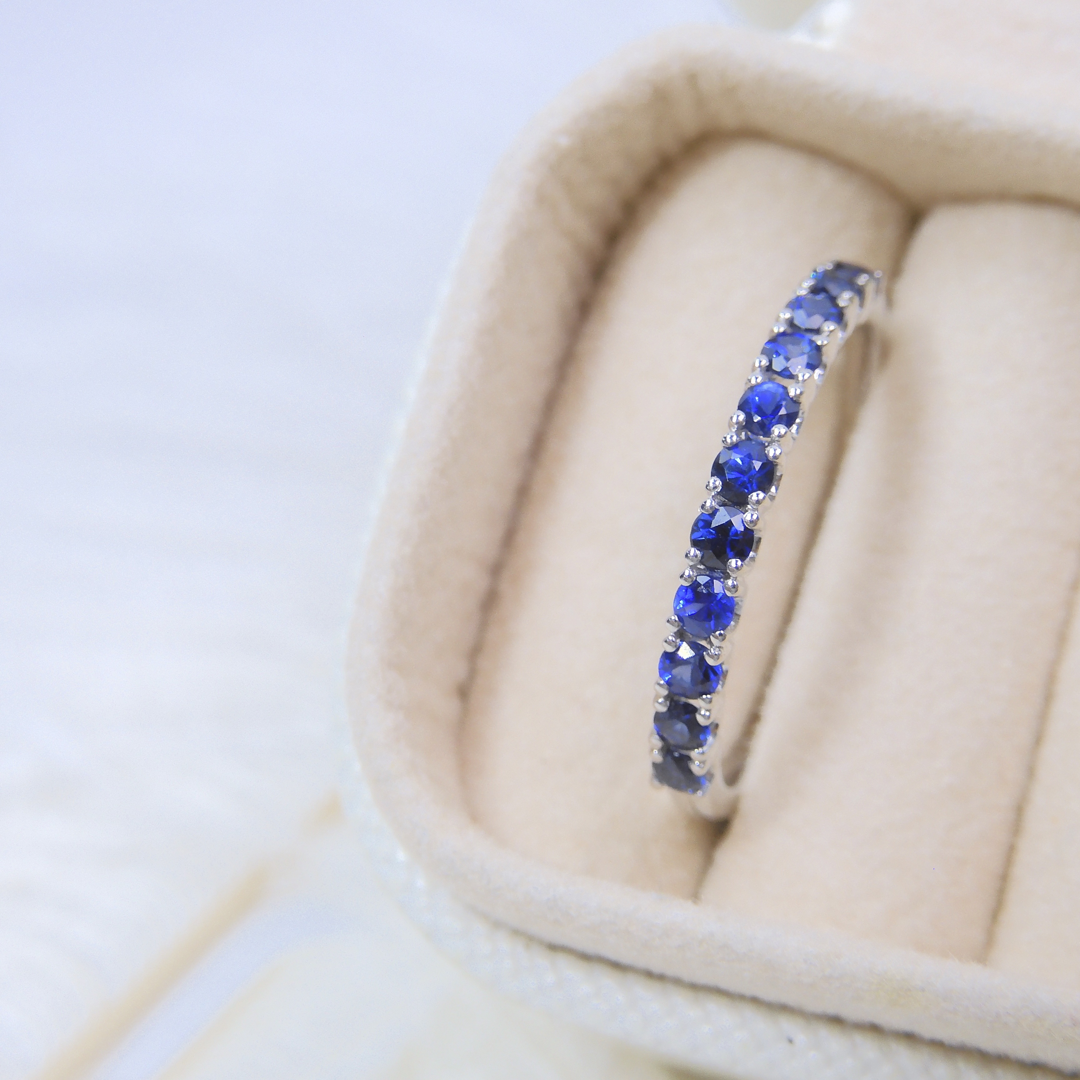 18K金 0.48ct 藍寶石戒指