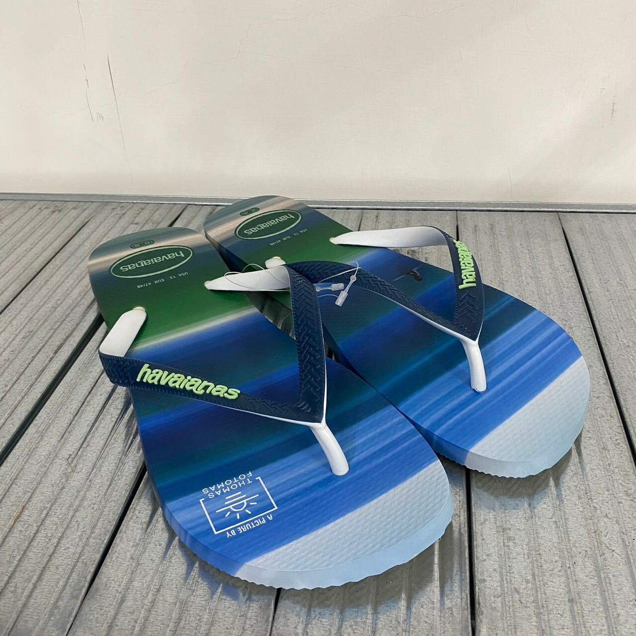 Havaianas 哈瓦仕 拖鞋 夾腳拖 海浪 風景 漸層藍 4149094-7470M