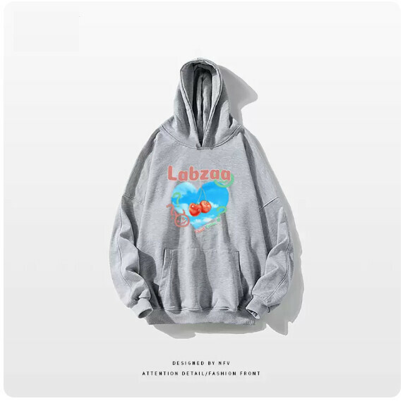 熱推連帽衛衣【M-3XL】【淺灰色-薄款】(下單後聯絡客服確認發貨尺碼) 