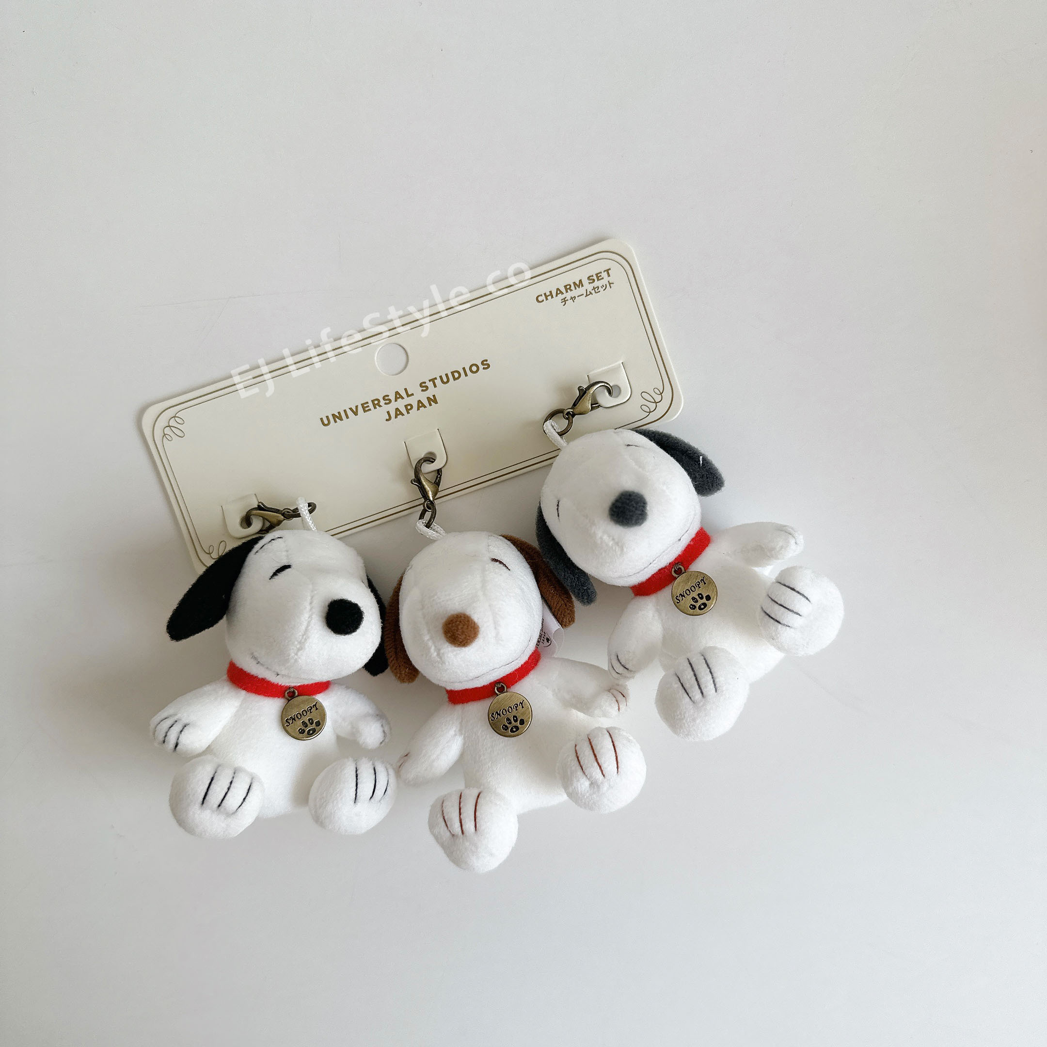 🇯🇵 SNOOPY  史努比 吊飾組合 一組3入 鑰匙圈 環球影城限定 / 現貨