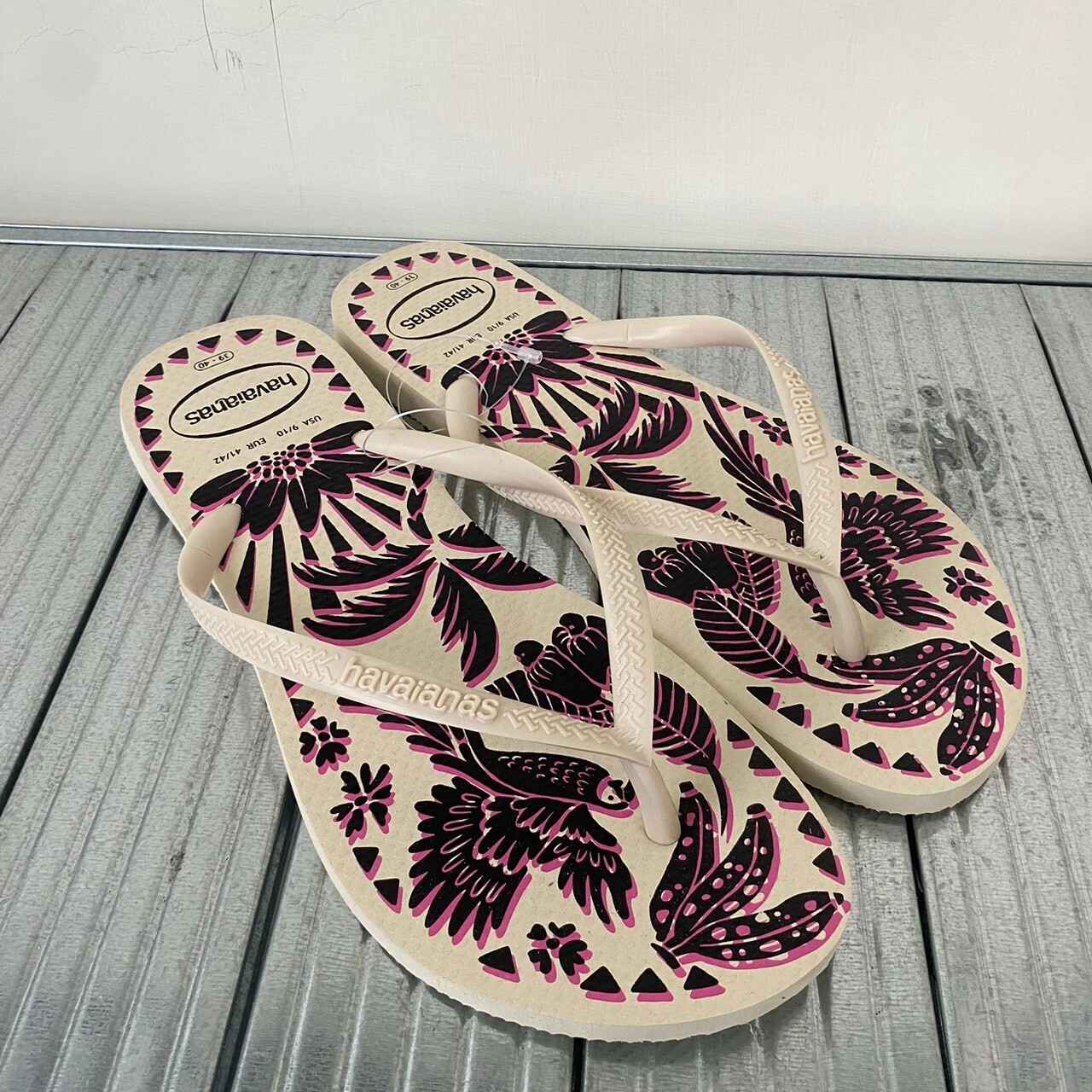 Havaianas 哈瓦仕 拖鞋 夾腳拖 白色 巨嘴鳥 4148970-0121W