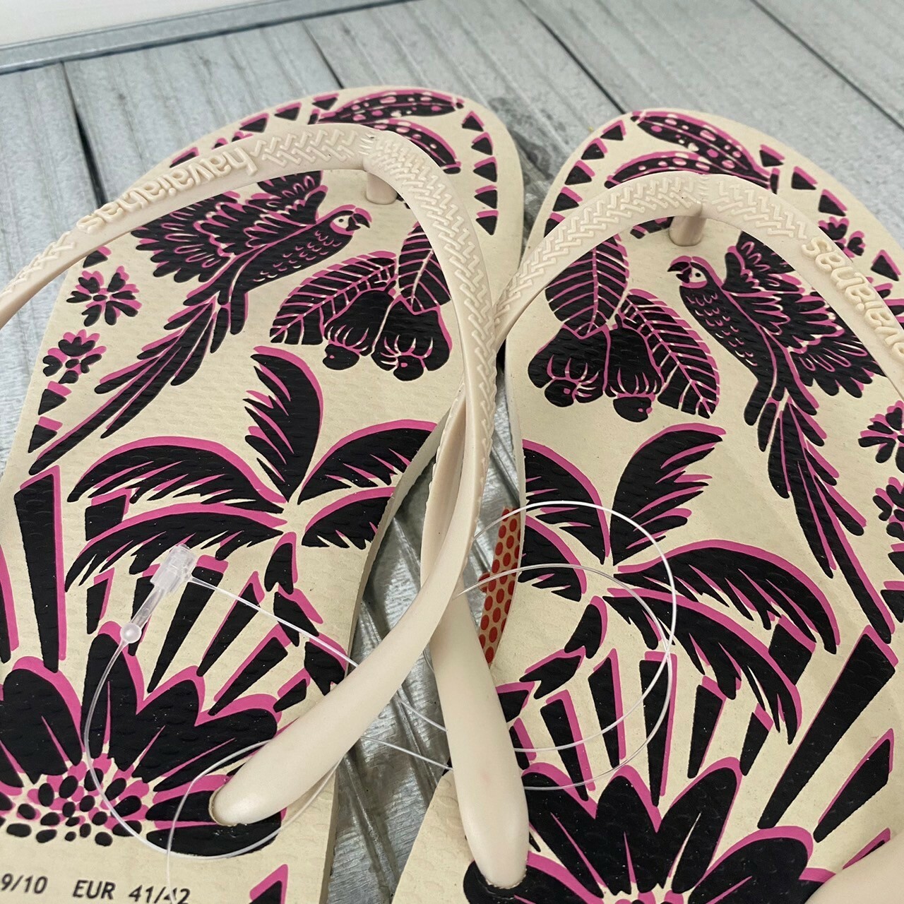 Havaianas 哈瓦仕 拖鞋 夾腳拖 白色 巨嘴鳥 4148970-0121W