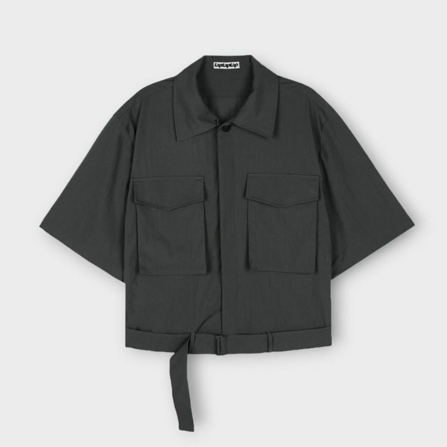 淨色短袖恤衫 taptaptap-036JK