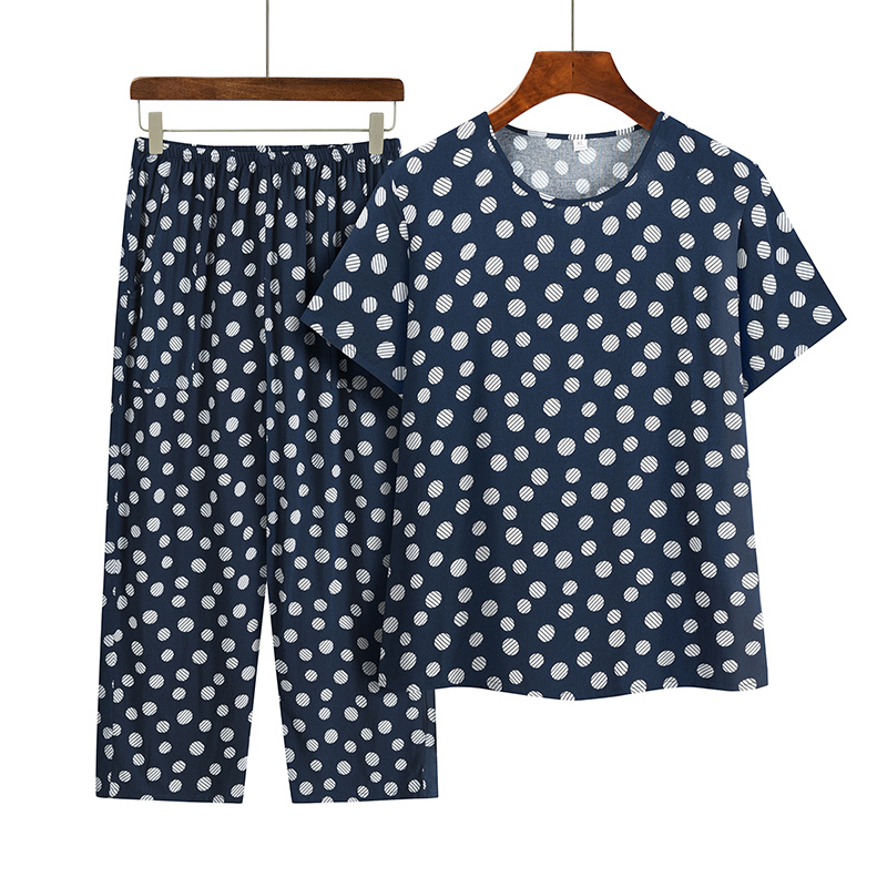 Seniors Short Sleeve Set (L-4XL No.4 Color) [Please contact customer service to confirm the shipping size after placing an order]