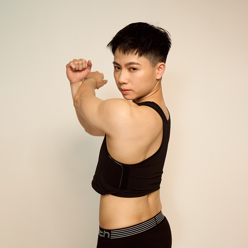 加強式棉感束胸-黏貼半身【DY001】