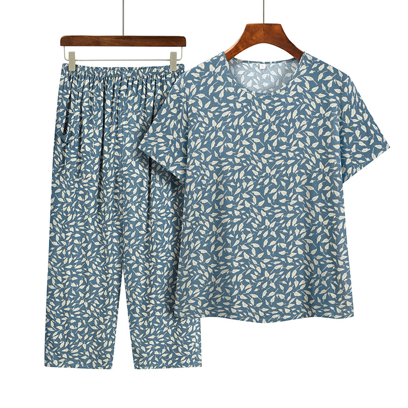 Seniors Short Sleeve Set (L-4XL No. 6 Color) [Please contact customer service to confirm the shipping size after placing an order]