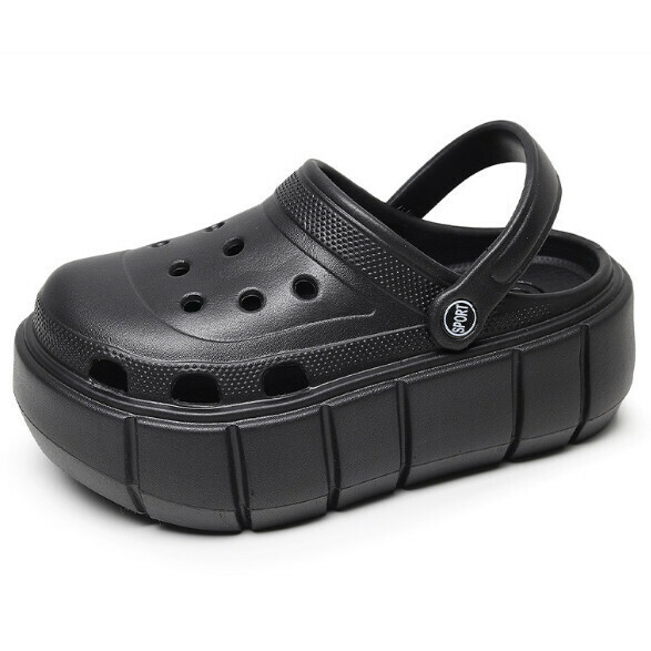 Popular thick-soled beach shoes [36-41 sizes] [black] (contact customer service after placing the order to confirm the delivery size)