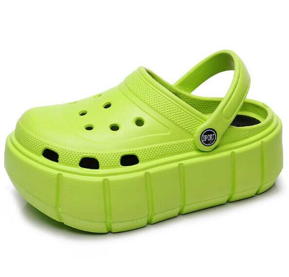 Popular thick-soled beach shoes [36-41 sizes] [green] (contact customer service after placing the order to confirm the delivery size)