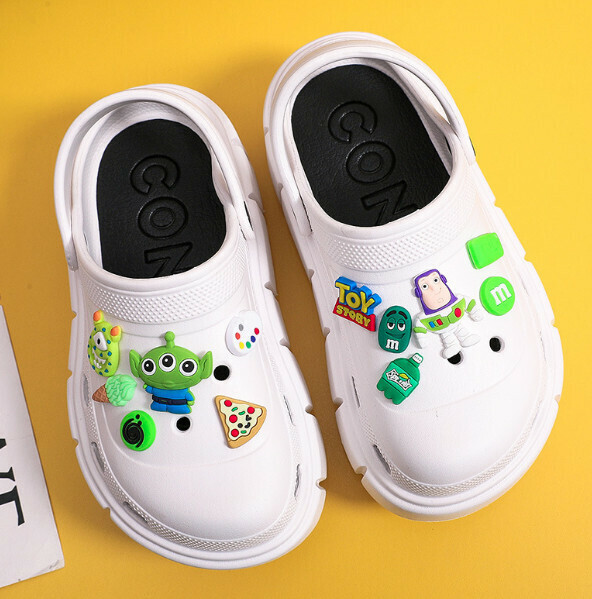 Popular thick-soled beach shoes [36-41 sizes] [white] (contact customer service after placing the order to confirm the delivery size)