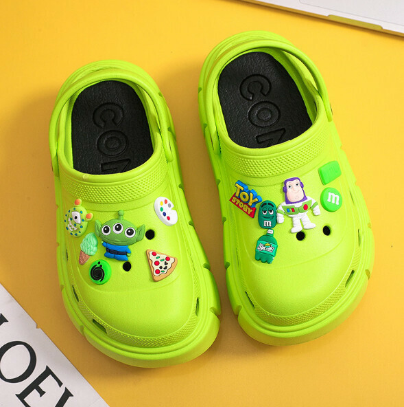 Popular thick-soled beach shoes [36-41 sizes] [green] (contact customer service after placing the order to confirm the delivery size)
