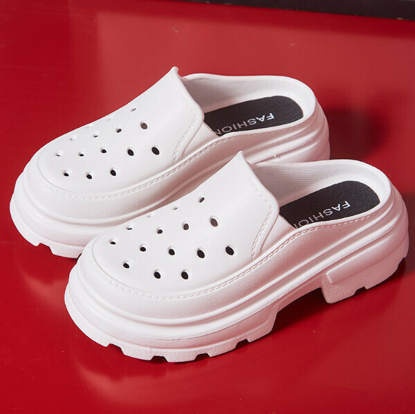 Popular thick-soled beach shoes [35-40 sizes] [white] (contact customer service after placing the order to confirm the delivery size)