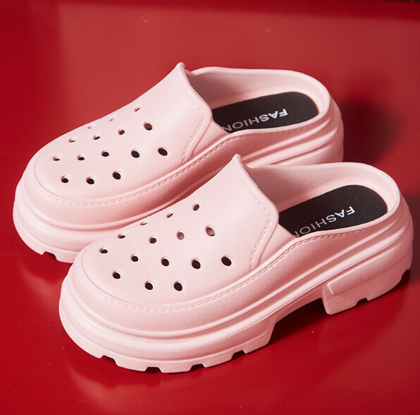 Popular thick-soled beach shoes [35-40 sizes] [pink] (contact customer service after placing the order to confirm the delivery size)