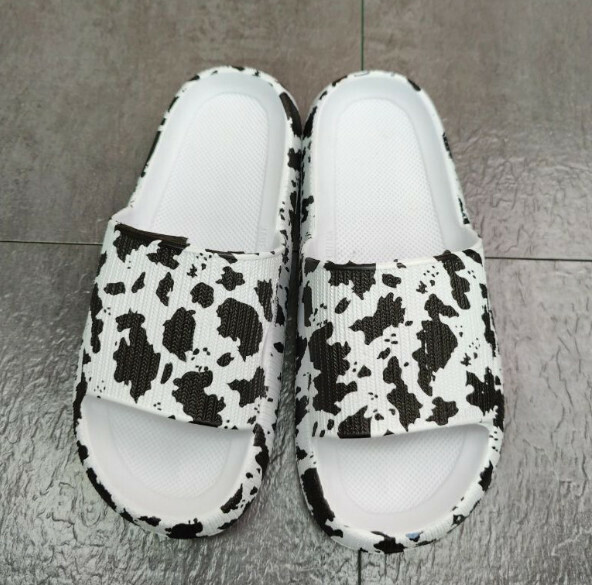 爆款厚底涼拖鞋【36-47碼】【白色斑馬】(下單後聯絡客服確認發貨尺碼) 