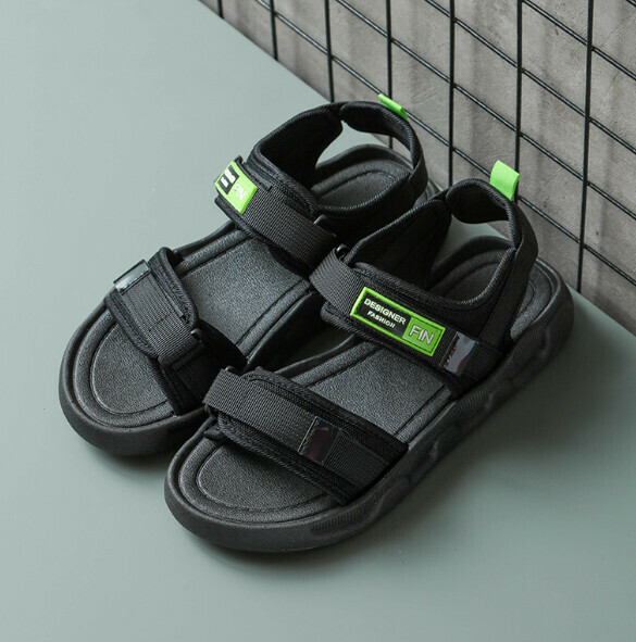 Popular flat casual sandals [33-40 sizes] [black] (contact customer service after placing the order to confirm the delivery size)