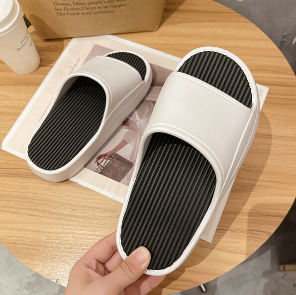 爆款厚底涼拖鞋【36-45碼】【白黑】(下單後聯絡客服確認發貨尺碼) 