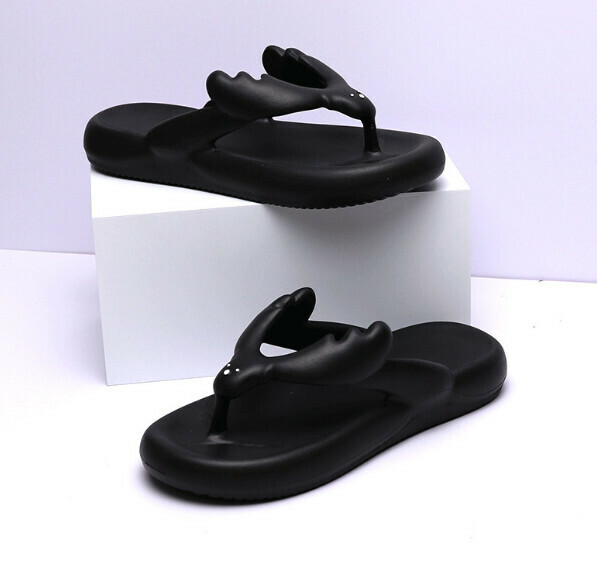Popular thick-soled flip-flops [36-45 sizes] [black] (contact customer service after placing the order to confirm the delivery size)