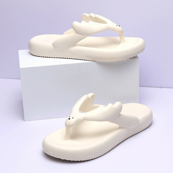 Popular thick-soled flip-flops [36-45 sizes] [white] (contact customer service after placing the order to confirm the delivery size)